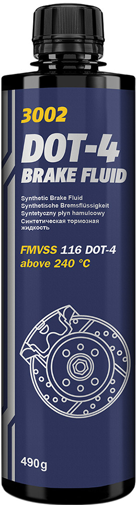 Гальмівна рідина MANNOL DOT 4 0,49 л (MN3002-05)